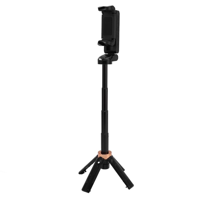 Miniatuur Bluetooth Selfie Stick Reis Draagbaar Universeel Vloer Vierpoot 360 Graden Rotatie