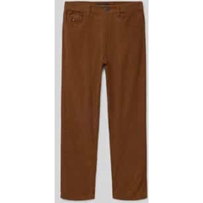 Straight fit corduroy broek van puur katoen