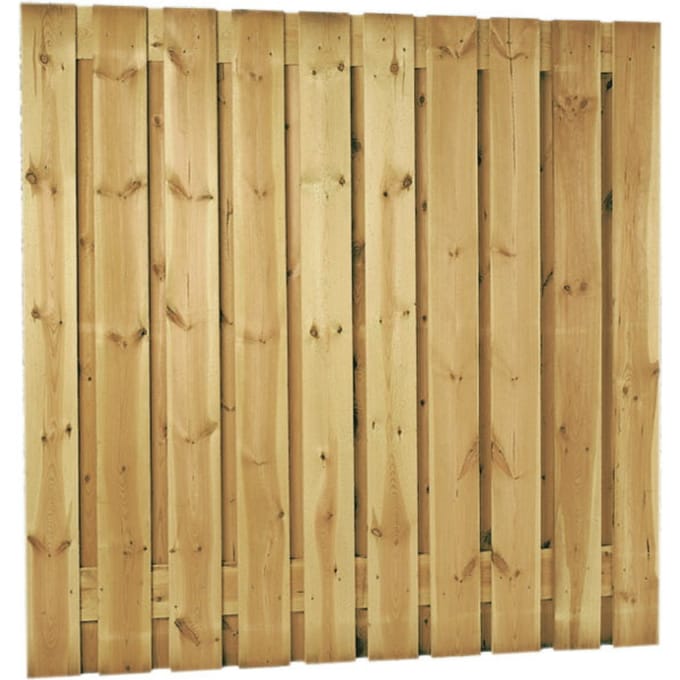 Intergard Schutting tuinscherm zichtdicht 21 planks 180x180cm RVS