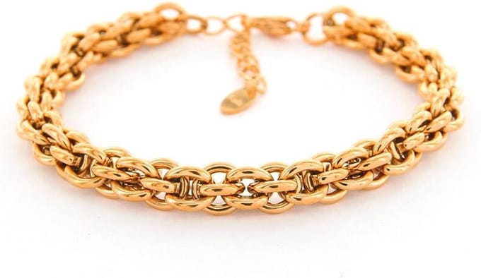 Kalli Schakel Armband Jasseron Gesloten Rosé | 2628