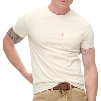 Superdry - Essential Washed T-shirt met borstzak - Heren - T-shirts