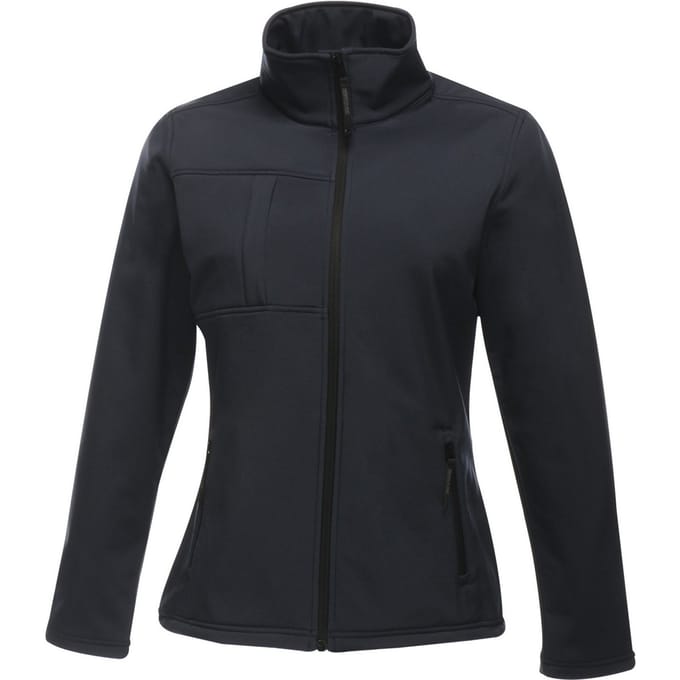 Regatta Dames/Dames Octagon II Zachte Shell Jas (Marine/Seal Grijs)