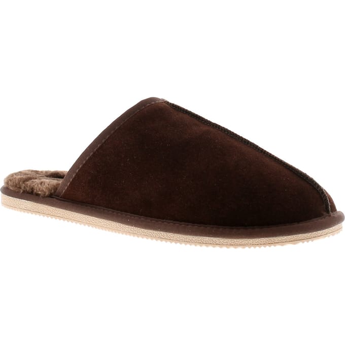 Hush Puppies Coady Suède Heren Bruine Pantoffels