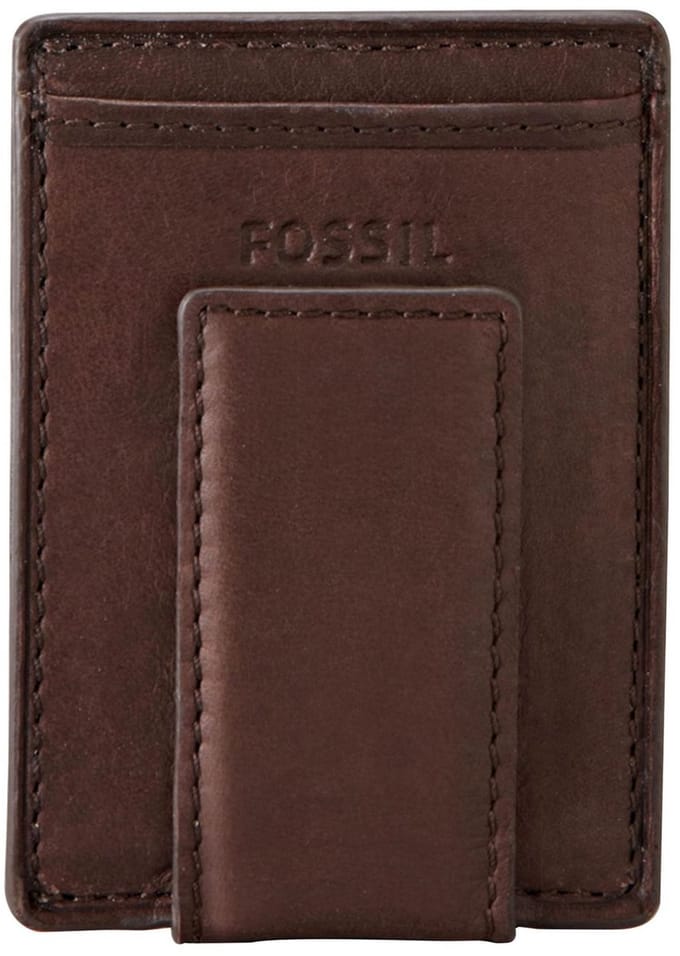 FOSSIL Kaarthouder Ingram Magnetic Multicard Wallet Brown Bruine