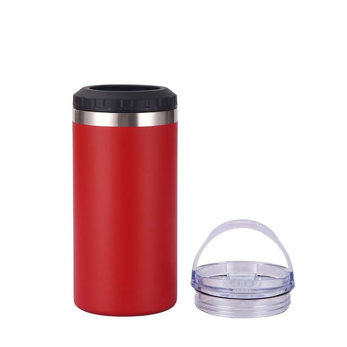 Koude Cola Blik Dubbele Wand Waterbeker Auto Rechte Beker Multifunctionele Draagbare Bierbeker 16oz