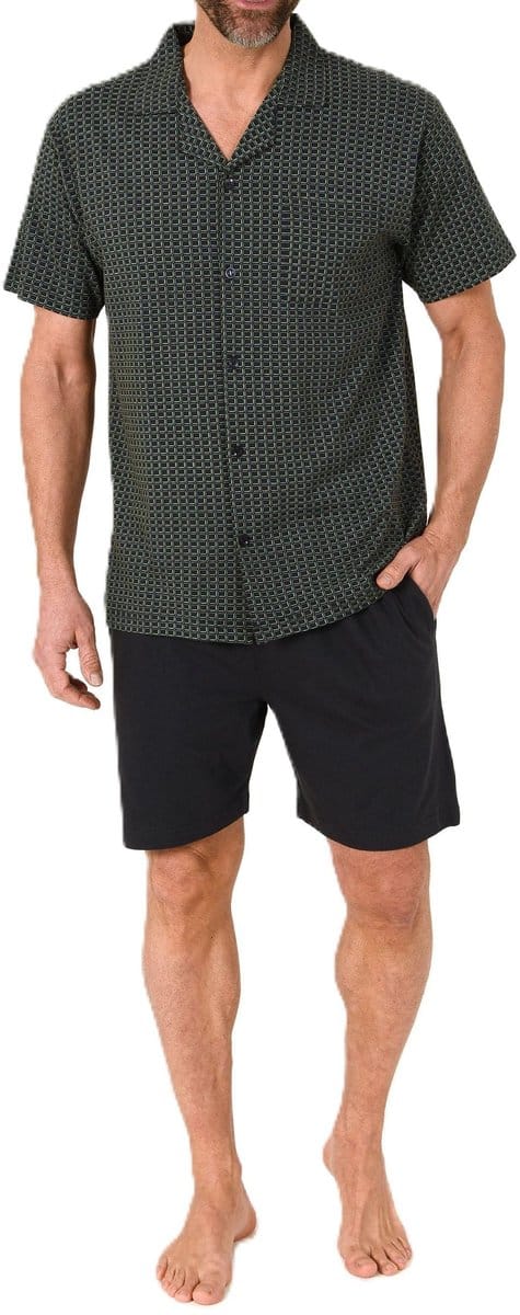 Normann herenpyjama met korte mouwen en knoopsluiting, ook in oversizes