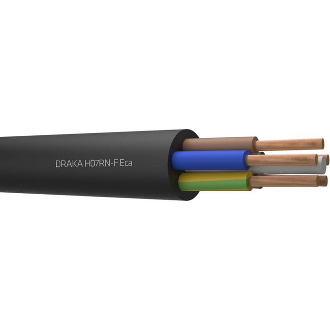 H07RN-F Flexibele Neopreen Kabel 5G16mm2 Zwart - 809928 [2 Meters]