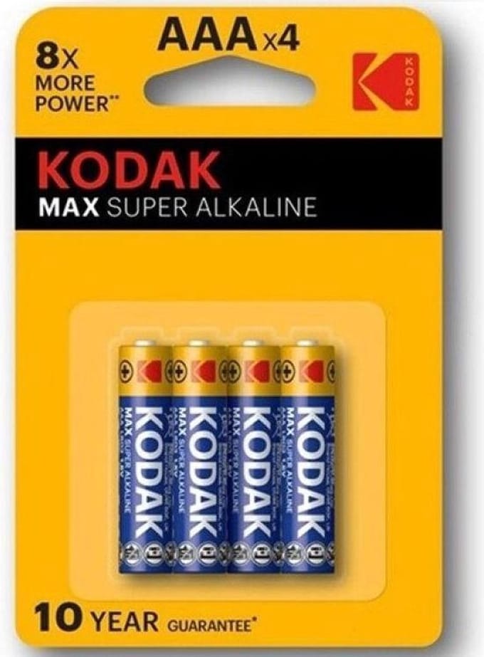 Kodak Max Super Alkaline Battery Aaa Lr03 Blister * 4 | KODAK