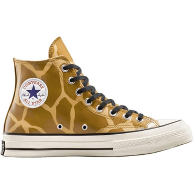 Sneakers Converse Baskets Chuck 70 hi imprimé girafe phosphorescent