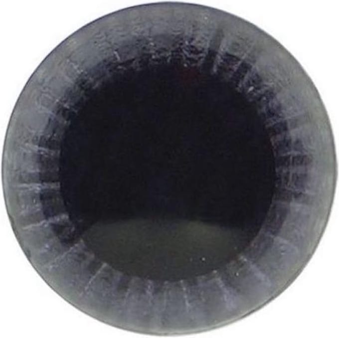 5 paar veiligheidsogen uilen 10mm - zwart/grijs - kleur 002