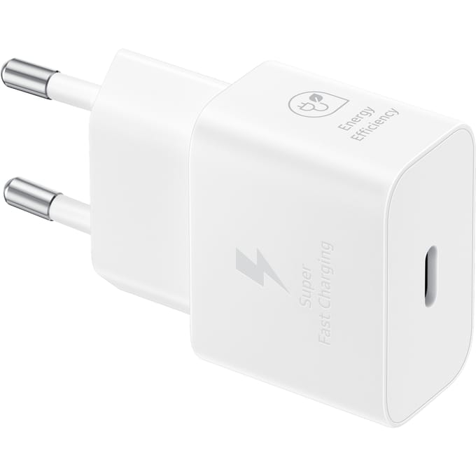 Samsung Originele 25W Efficiency Adapter met USB-C naar USB-C kabel - 1 meter - Wit