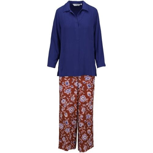 Lounge dames lounge set royalblauw Ringella - Blauw - Maat - 40