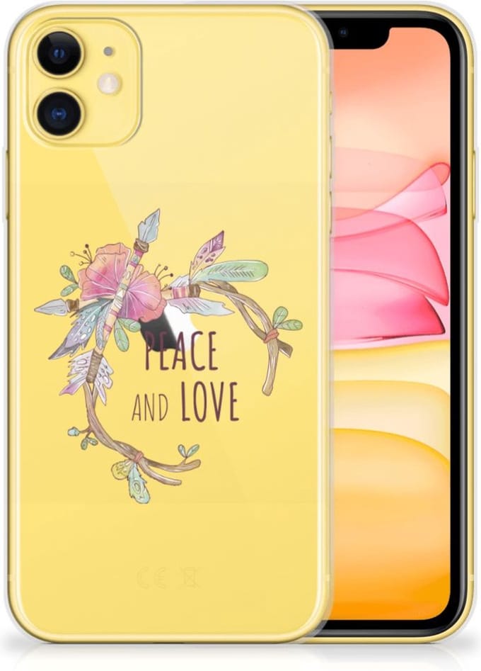 TPU Hoesje voor Apple iPhone 11 Telefoonhoesje met Naam Boho Text