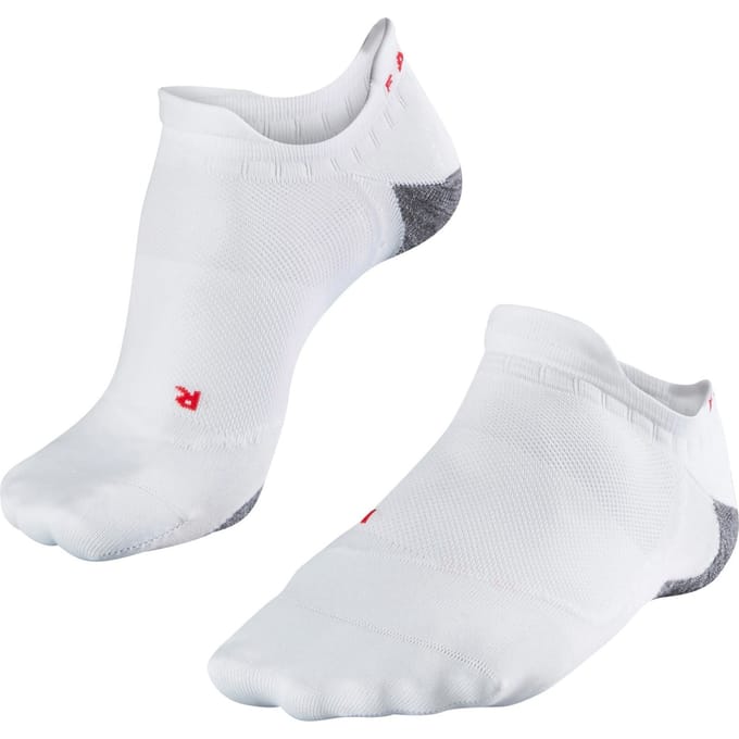 FALKE RU5 Race Invisible anti-blaar functioneel materiaal hardloopsokken heren wit - maat 44-45