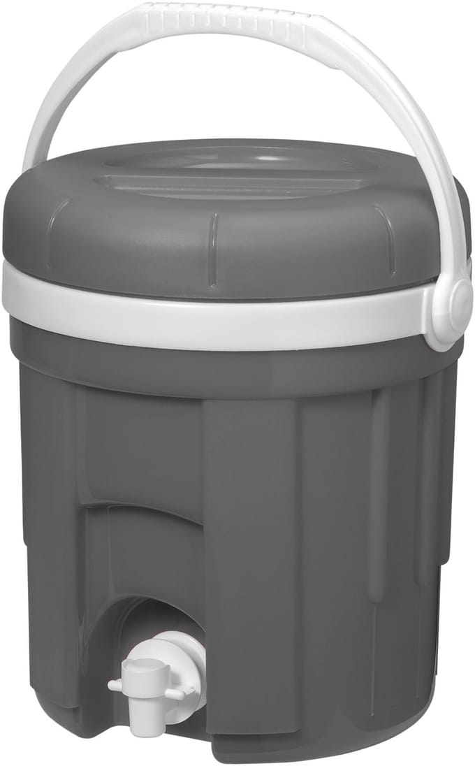 EDA Water-/Sapcontainer - Jerrycan voor water - Met kraan - Grijs - 4 Liter