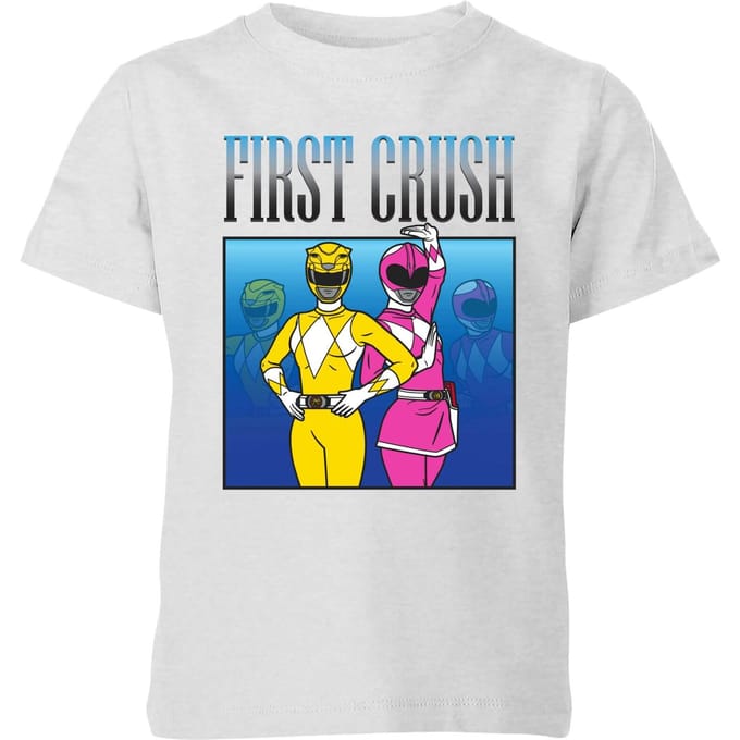 Power Rangers First Crush Kids' T-Shirt - Grijs - 122/128 (7-8 jaar)