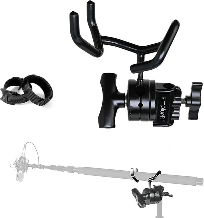 Microfoon Boom Pole Montageset met Stevige Metalen Houder en 2,5 inch Grip Head