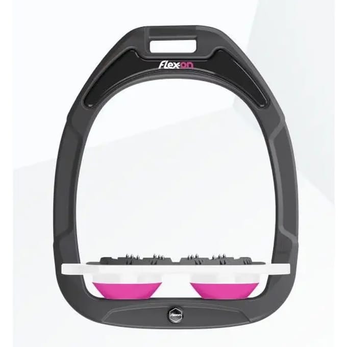 Platte Ultra Grip Teugels Antraciet/Wit/Roze Flex-On Green Composite