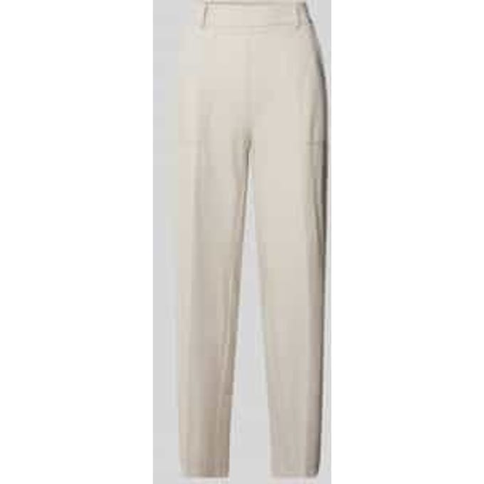 Tapered fit stoffen broek met verkort model