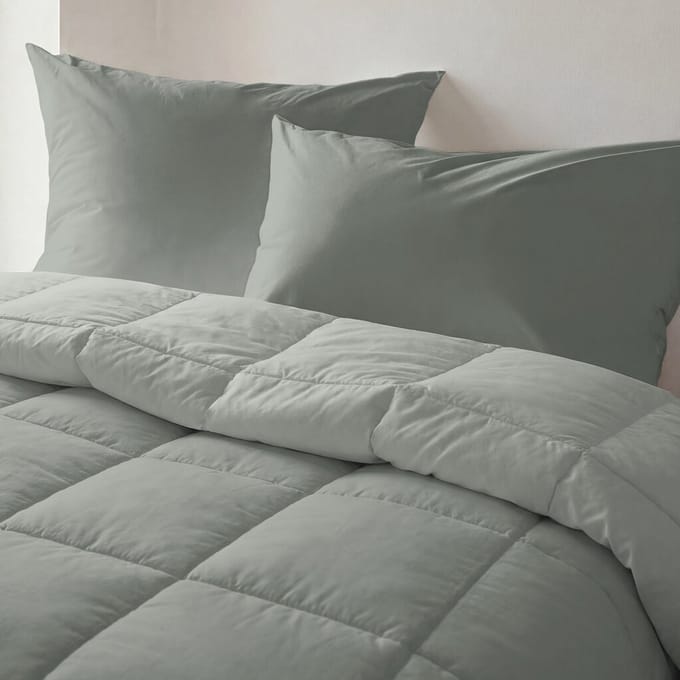 Byrklund Dekbed zonder overtrek Wash & Rest - 140x200 - 100% Polyester - Groen