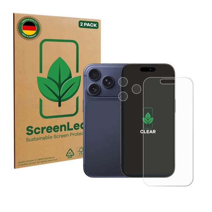 2 Stuks Screenprotector voor Apple iPhone 17 Pro (Voor+Camera) - Hoogwaardige Beschermfolie transparant