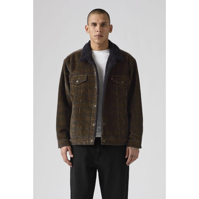 Levi's Relaxed Fit Sherpa Trucker Jacket Taglia: M | Giacche di jeans Outlet | Uomo