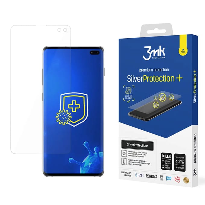 Antimicrobiële beschermingsfilm 3MK Samsung Galaxy S10 Plus - Silver Protect+