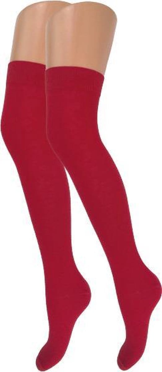 Overknee kousen - SQOTTON - Rood