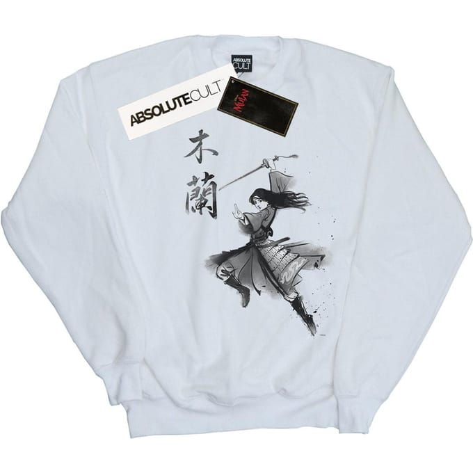 Disney Meisjes Mulan Movie Sword Jump Sweatshirt (Wit)