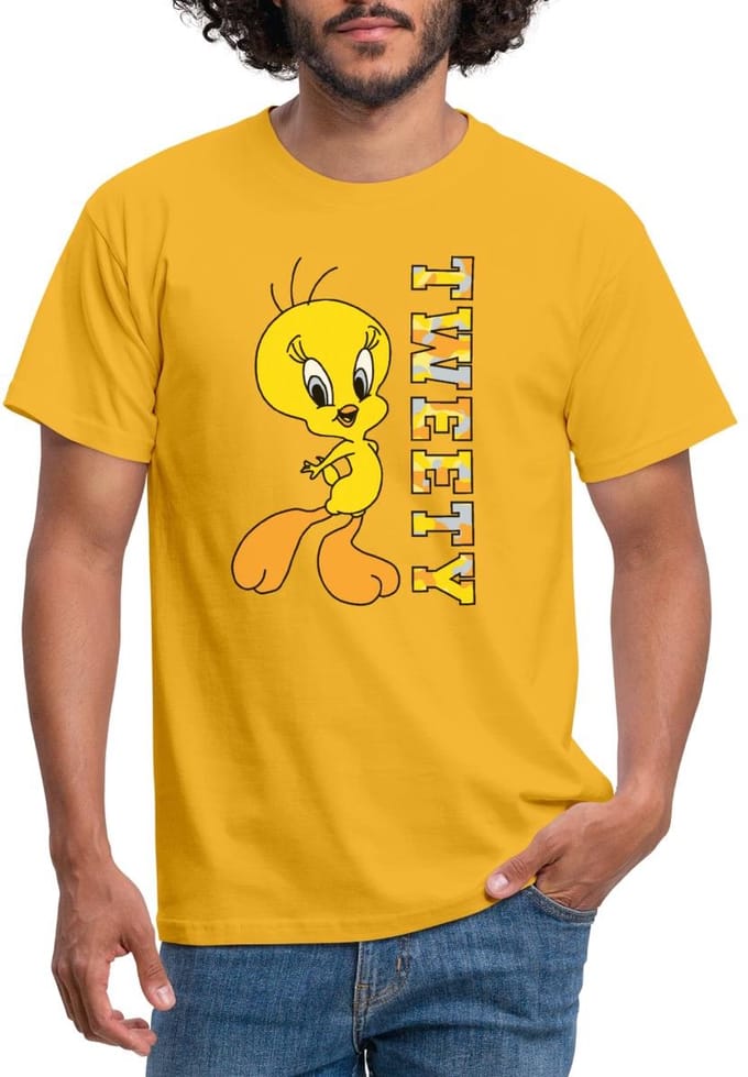 Looney Tunes Tweety Camouflage T-Shirt Heren