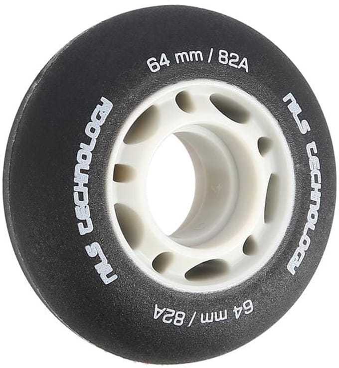 Nils Extreme - PU Wielenset - 64x24mm - 82A - Zwart Mat