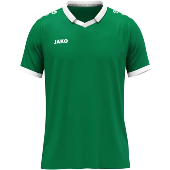Jako Glory Shirt Korte Mouw Heren - Donkergroen / Wit | Maat: S