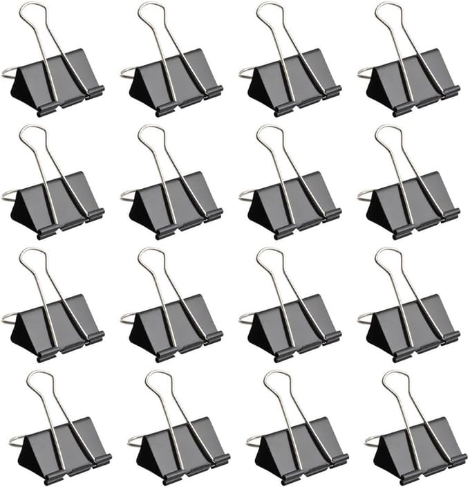 Solidchoice - Zwarte Multifunctionele Vouwklemmen, Set van 60 Stuks