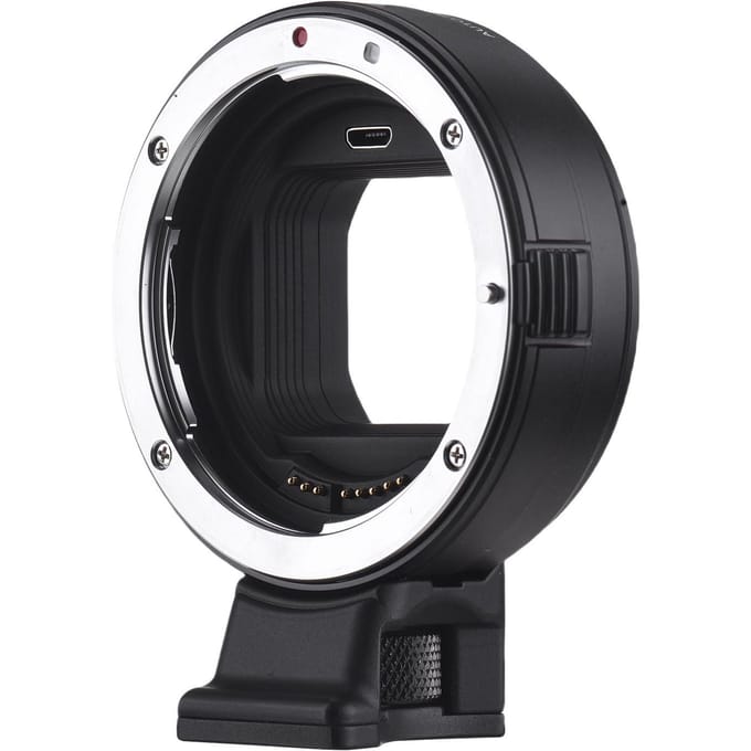 Adaptateur de Monture d'Objectif EF Convertisseur Autofocus Cercle pour Objectif EF EF S Leica SL2 Lumix S1 S1H S5 black