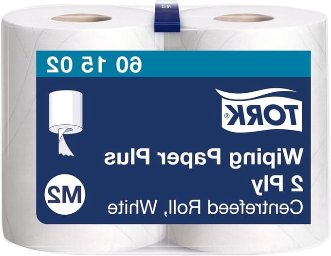 Poetsrollen - Papieren handdoeken - Algemene schoonmaak - Hoge absorptie - 125 meter - Wit