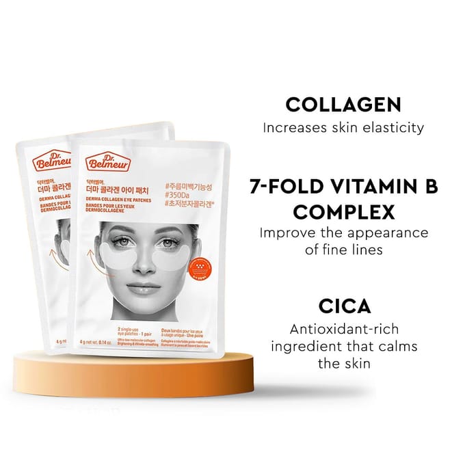 THE FACE SHOP Dr. Belmeur Derma Collagen Eye Patches gray
