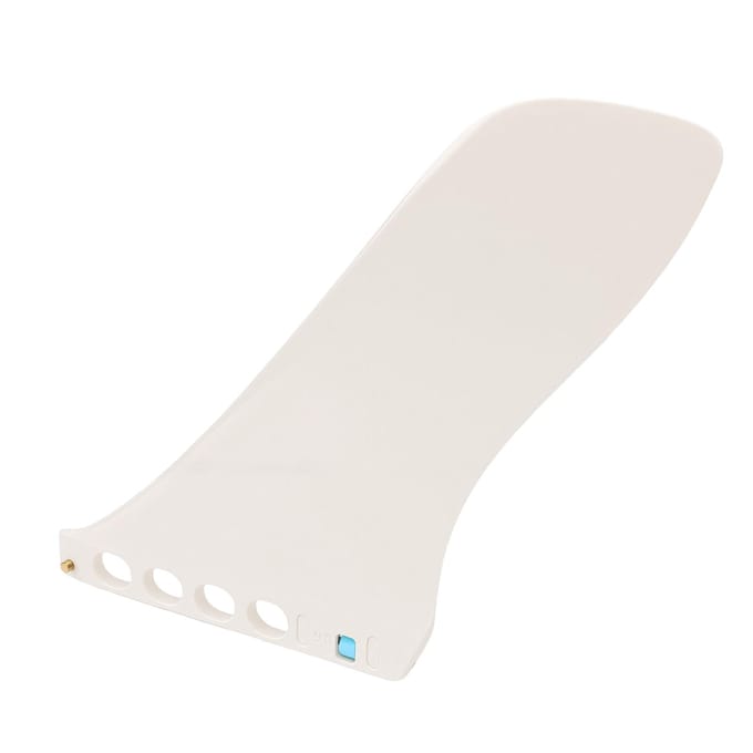 Aileron de Surf 9,25 Pouces Installation Sans Vis Nylon Fibre de Verre Aileron de Queue pour Paddleboard Remplacement Blanc blanc