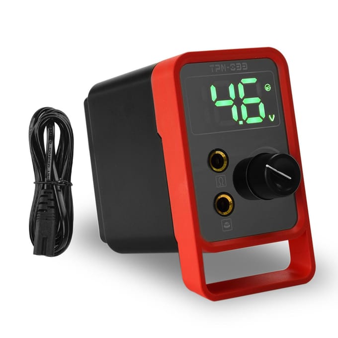 ATOMUS Tattoo Voeding Spanningsstabilisator Regulator Transformator LED Digitaal Display voor Tattoo EU Plug red
