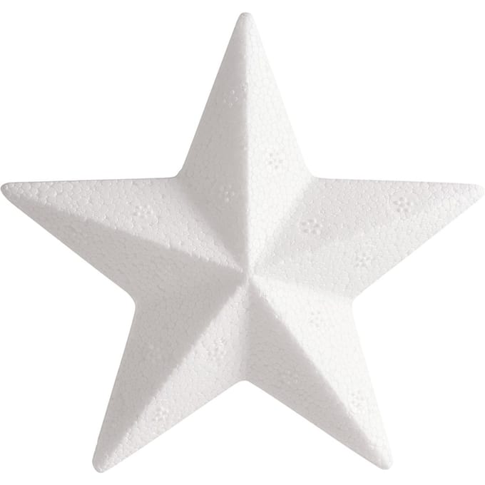 Piepschuim figuur Ster, 10 cm
