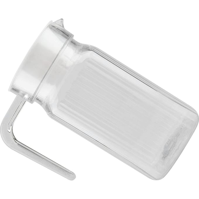 500ml Acryl Transparante Sapfles Gestreept Waterijs Koude Sapkan met Deksel voor Bar Huis white