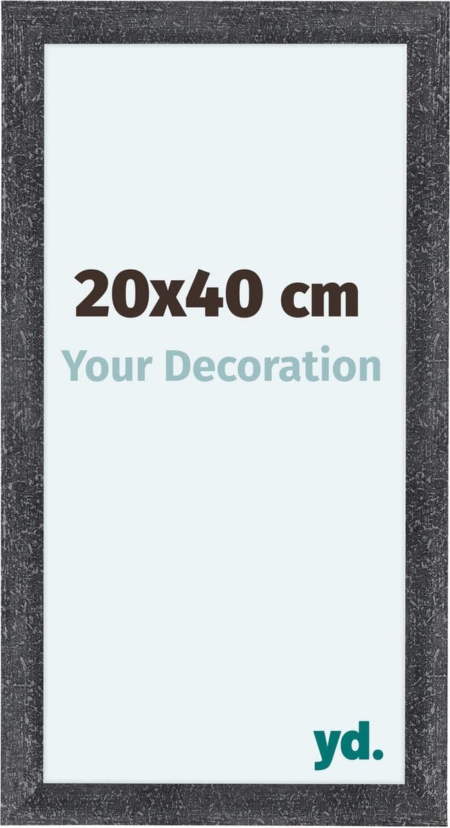 Your Decoration - Fotolijst 20x40 cm - MDF - Grijs Geveegd - Como