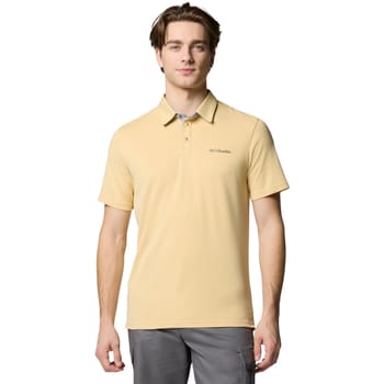 Columbia Nelson Point™ Korte Mouw Poloshirt Geel S Man