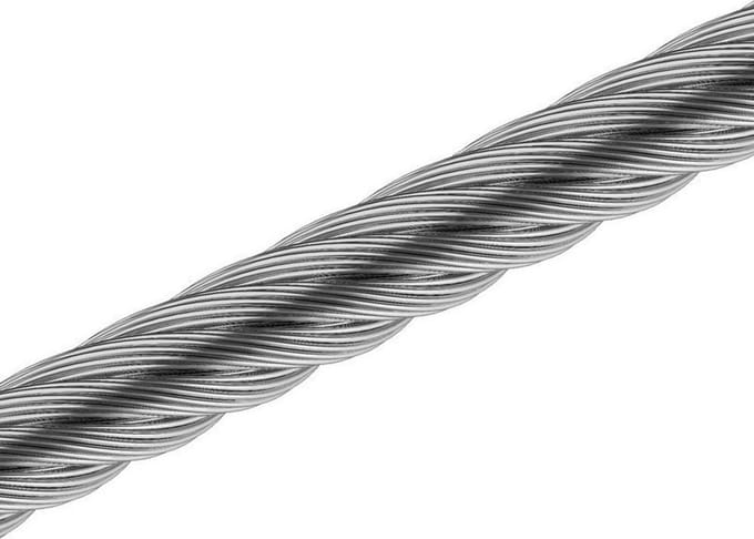 Staalkabel - 2mm - 6x7 + FC - Gegalvaniseerd - 200 meter op rol