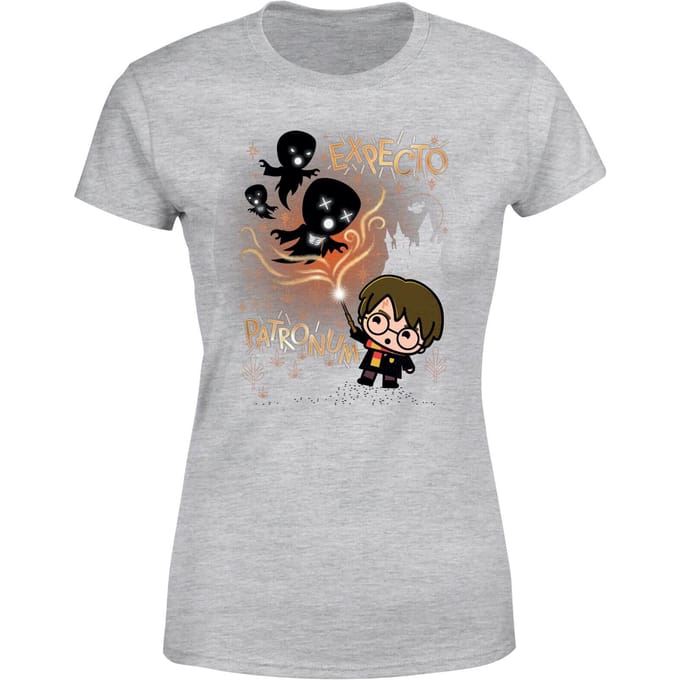 Harry Potter Kids Expecto Patronum Women's T-Shirt - Grey - S