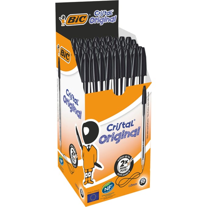 Balpen Bic Cristal medium zwart