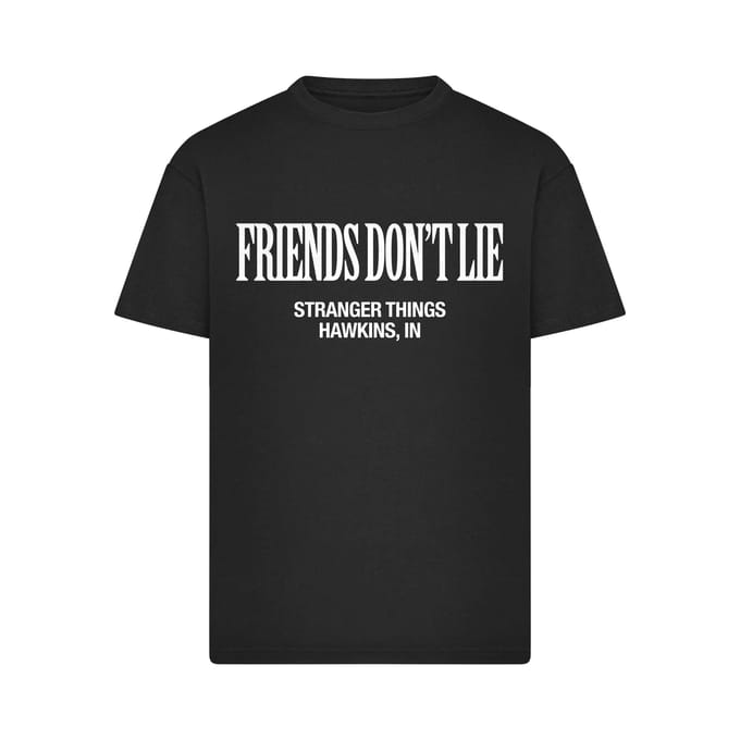 T-shirt Merchcode Stranger Things Friends don't Lie Loose