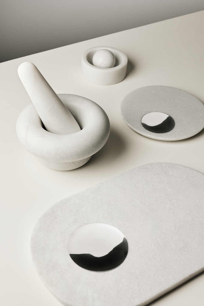 Tom Dixon - Stenen mortel - wit