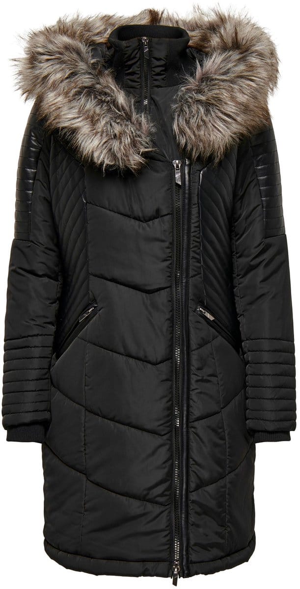 ONLY - ONLNEWLINETTE FUR HOOD COAT OTW - Dames - Gewatteerde jassen