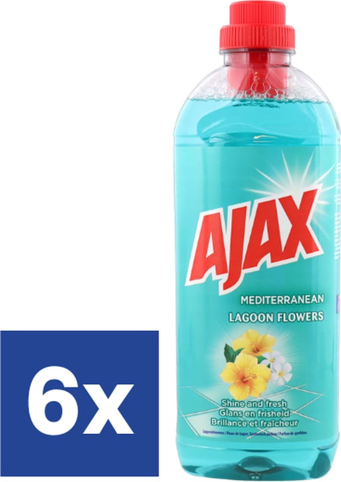 Ajax Mediterrean Lagoon Allesreiniger - 6 x 1 l
