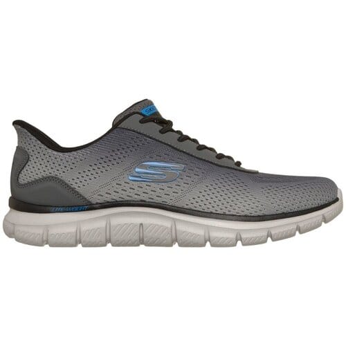 Skechers Heren Track Revno Slip Ins Sneakers Charcoal Grey